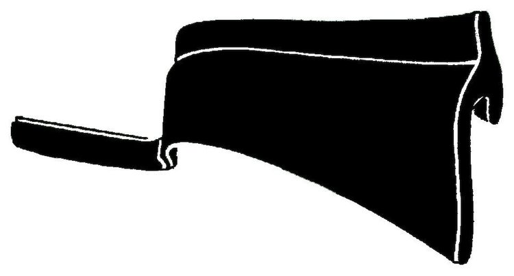 81C-812230-K Lower Door Seals, 1938-52 Ford Pickup