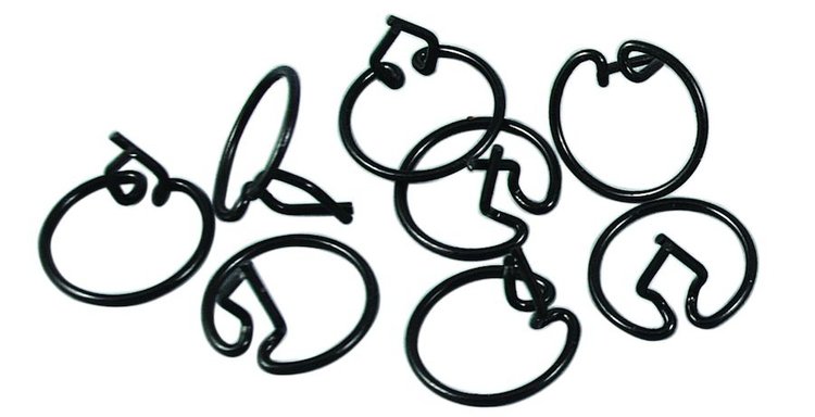 91A-20003 Hood Center Trim Clips, 1939 Ford Deluxe, 1940 Ford Car, 1940-41 Ford Pickup