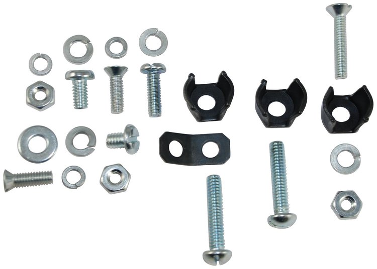 91A-8219 Hood Ornament Hardware Kit, 1939-40 Ford Car, 1939-40 Ford Pickup