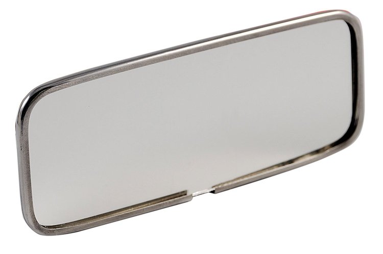 B-17681-SG Inside Rearview Mirror Glass (Stainless), 1932-36 Ford Car, Ford Pickup