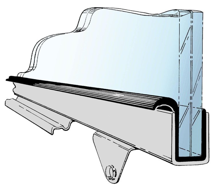 B-45968 Glass to Door Channel Seal, 1932-38 Ford
