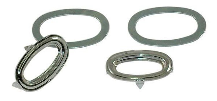 B-46270-AS Escutcheon (Chrome), 1932 Ford Roadster, Ford Phaeton
