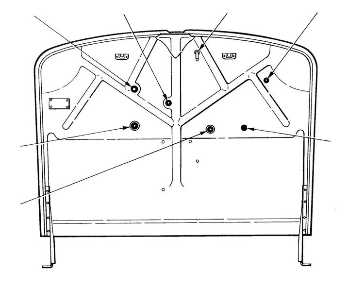 B-700731 Firewall Grommet Kit, 1932 Ford Car, Ford Pickup