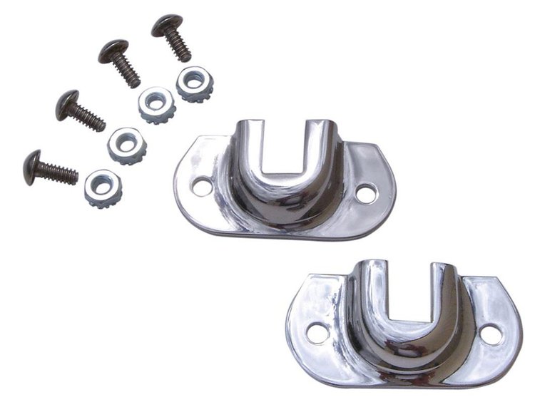 B-8140/1-SS Firewall Radiator Rod Support Brackets, 1932 Ford Car, 1932-34 Ford Pickup