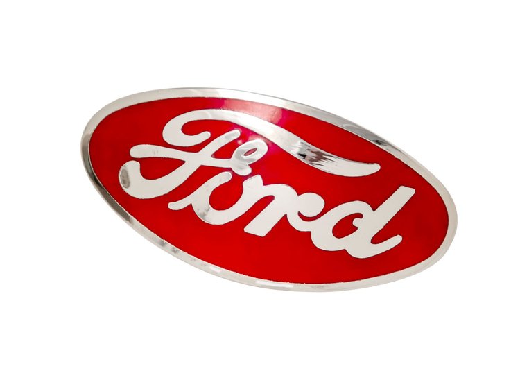 B-8212-R Grille Shell Ornament Emblem (Red), 1932 Ford Car, 1932-35 Ford Pickup