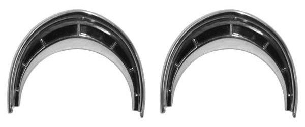 B5A-13063-K Headlight Door Trim Rings, 1955-56 Ford Car