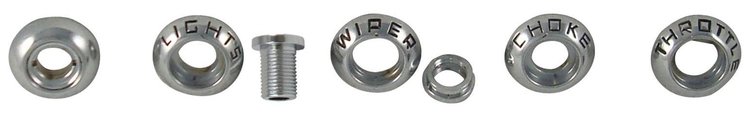 B6C-10852-K Dash Knob Bezel Kit, 1956 Ford Pickup