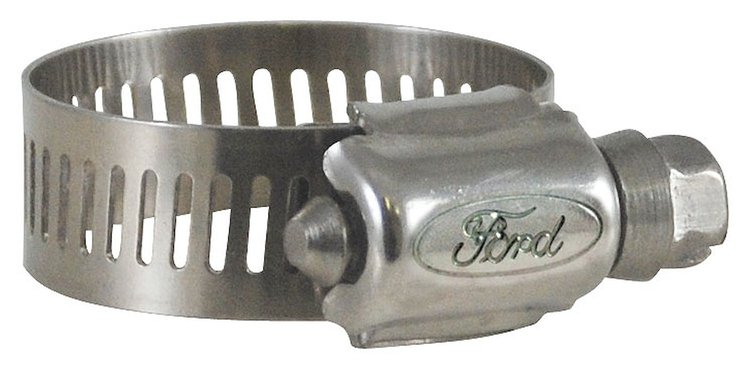 B7A-8287-A Ford Script Hose Clamp (Small), Universal