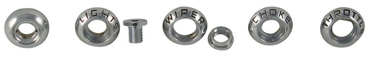 BAAA-10852-K Dash Knob Bezel Kit, 1953-55 Ford Pickup