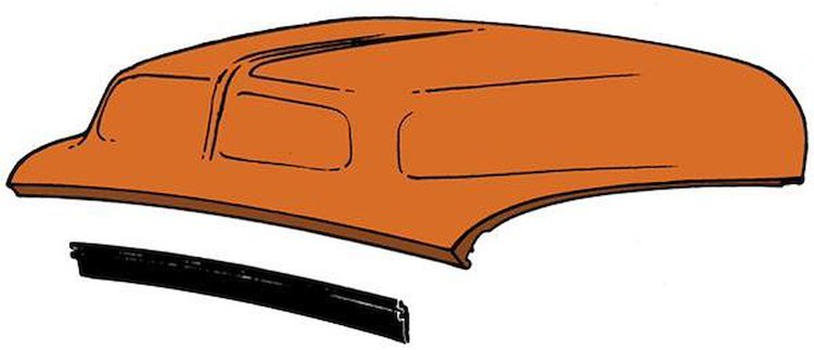 BAAA-16770-A Radiator Seal, 1953-56 Ford Pickup
