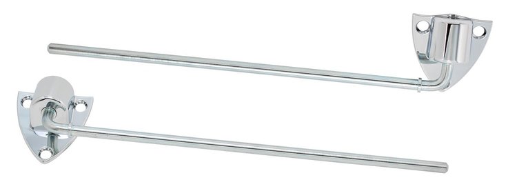 01C-8104101-C Sun Visor Brackets (Chrome), 1938 47 Ford Pickup