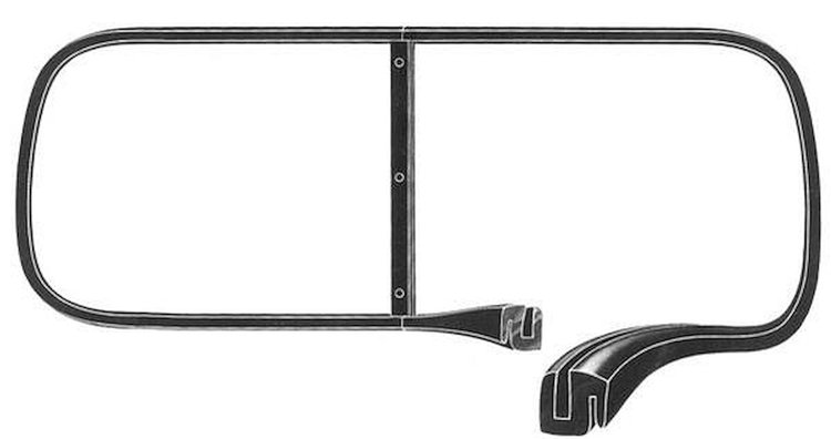 21A-7003110-B Windshield Seal w/ Groove, 1941-48 Closed Ford Car