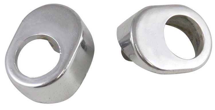 B5A-17514/5-A Wiper Pivot Shaft Bezels, 1955-56 Ford Car, 1955-57 Thunderbird