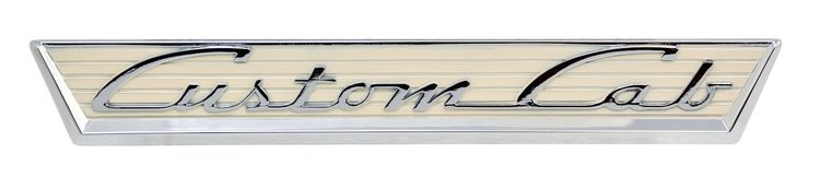 B5C-8125622-A Door Name Plate, Custom Cab, 1955-56 Ford Pickup