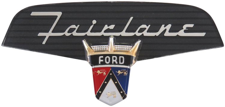 B6A-7042514-A Trunk Emblem, 1956 Ford Fairlane