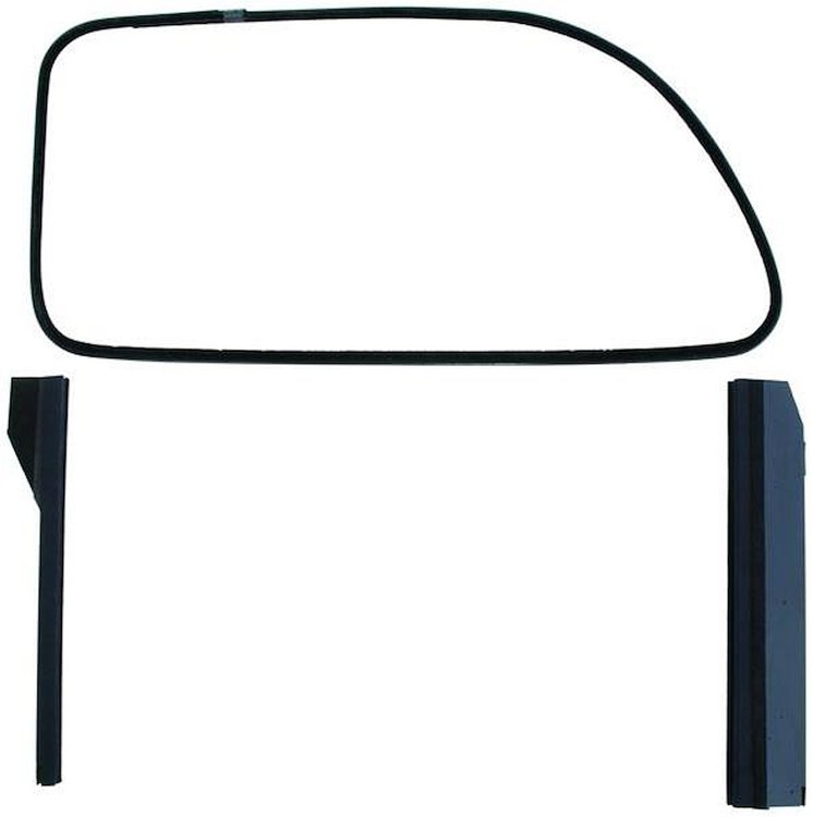 78-45983-2D-SS Front Door Window Channel Kit, 1937-39 Ford Tudor