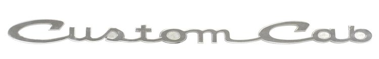 C1TZ-8125622-A Name Plate, Custom Cab, 1961-66 Ford Pickup