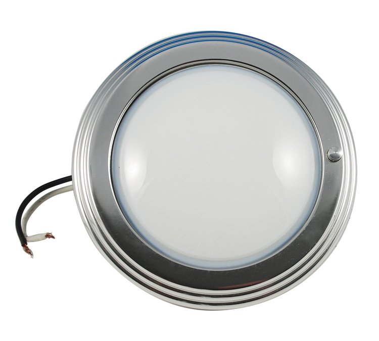 HR-13771-R-STB Round Push-Button Dome Light (Step), Universal