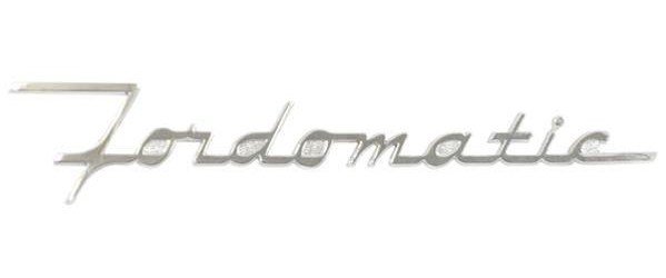 BF-7042527-A Name Plate, Fordomatic, 1953-55 Ford Car, Station Wagon, 1953-56 Ford Pickup
