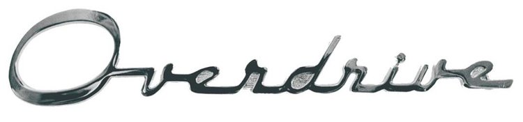 BF-7042528-A Name Plate, Overdrive, 1953-55 Ford Car, Station Wagon, Ford Sedan Delivery