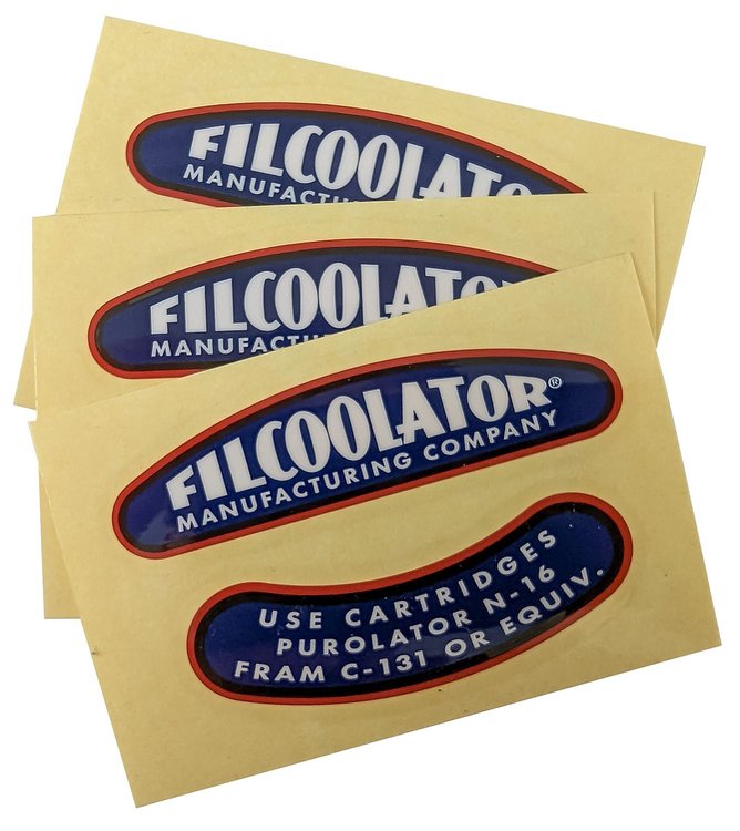 DC-9500-A1 Filcoolator Decals, Universal