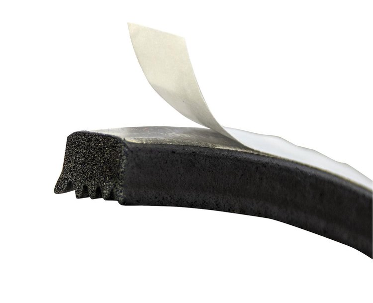 FG-250-20 Large Ribbed Sponge Rubber Seal, 20', Universal