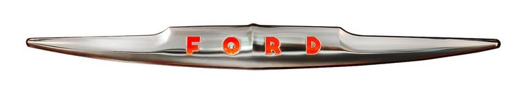 HR-7042514 Third Brake Light Trunk Lid Ornament, 1947-48 Ford Car