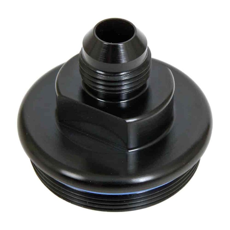 FUEL FILTER CAP 8AN BLACK