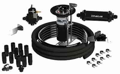 2005-2009 Mustang 1800 HP Complete Fuel System Package Flange Kit Pump eFPR Filter Wiring Plumbing