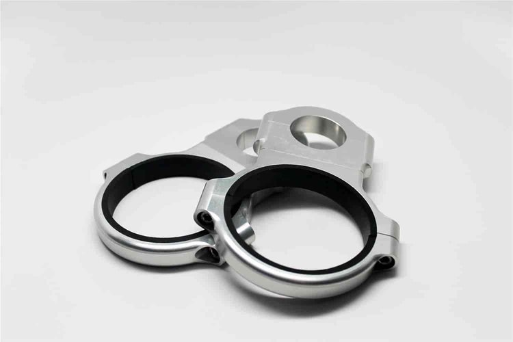Cage Mount Fuel Pump Billet Bracket Set 2 brackets for each pump