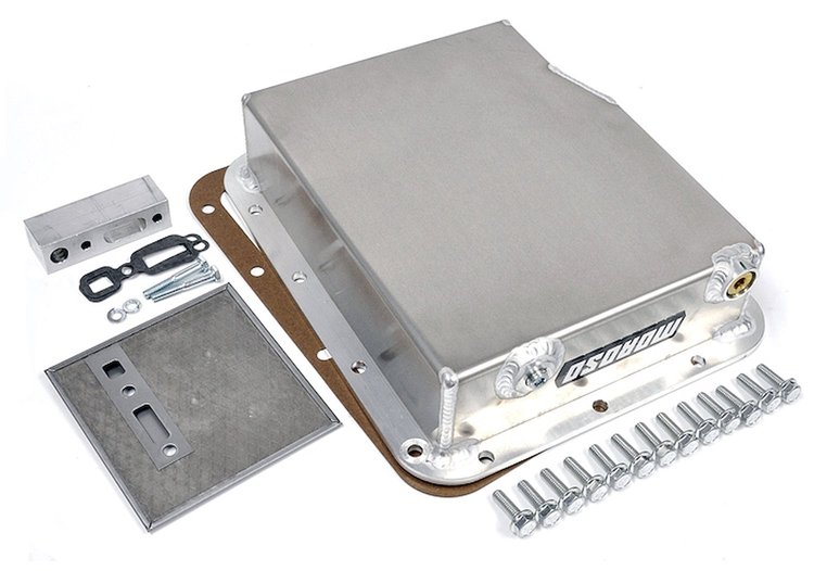 203610 Transmission Pan, Moroso Lightweight, Aluminum, Deep Pan