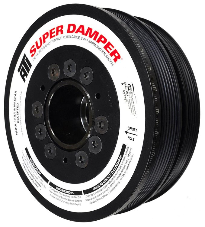 917266 Super Damper Corvette LS1/LS2/LS3/LS6 (with A/C)