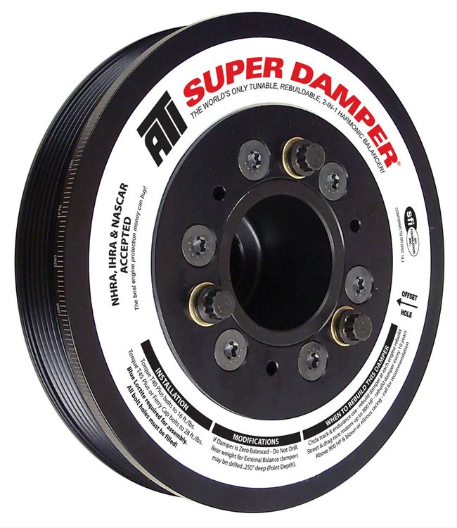 917275 Serpentine Super Harmonic Balancer/Damper for GM 5.7L [6.75 in., Aluminum/Steel]