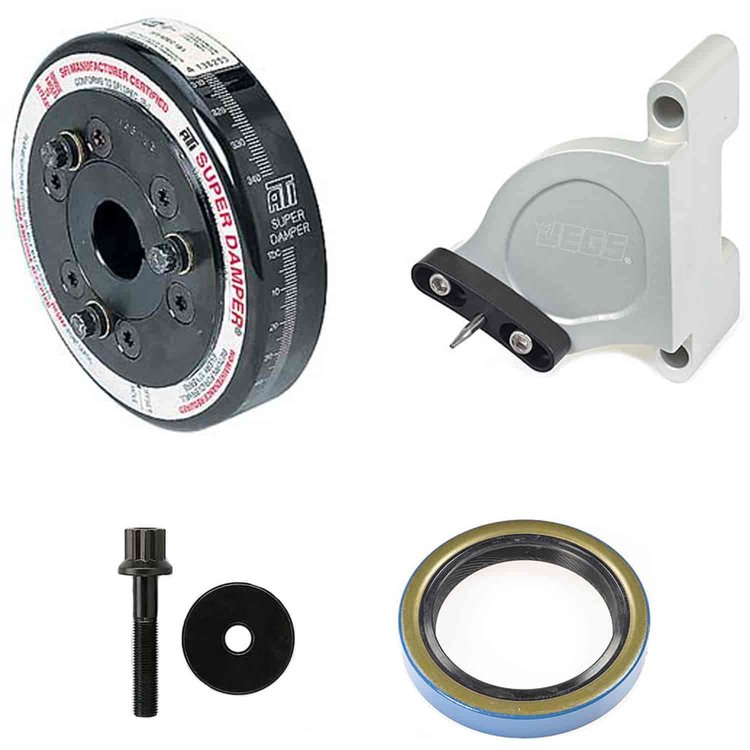 Super Damper Kit for Small Black Chevy/Pontiac 2.5L