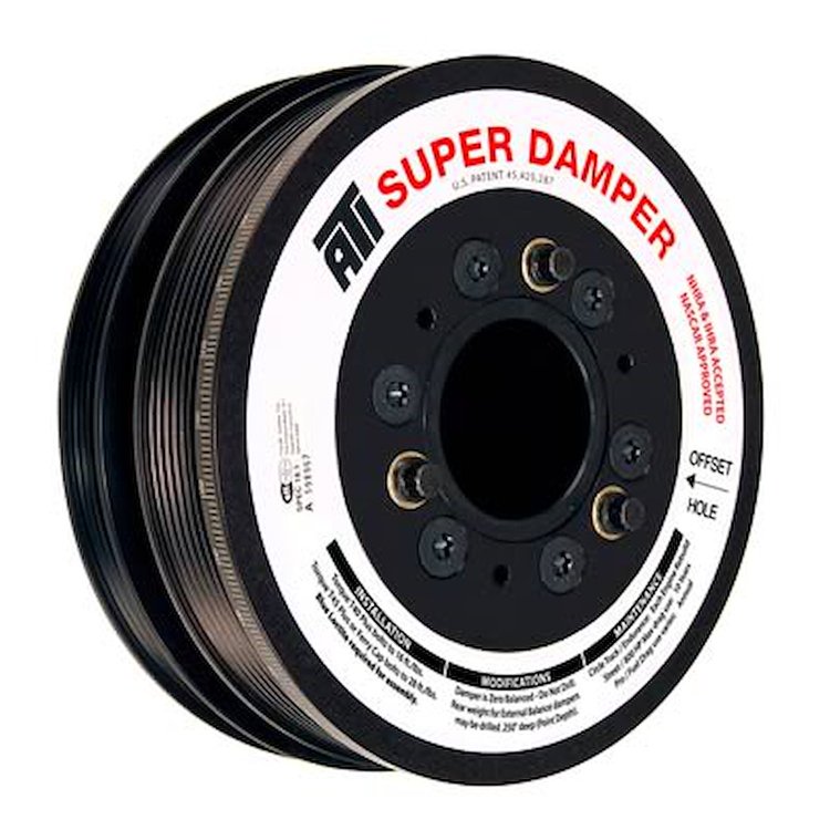 918628 Super Damper Serpentine Series Harmonic Balancer for 1999-2019 GM Gen III/IV LS Engines w/AC [7.480 in. O.D.]