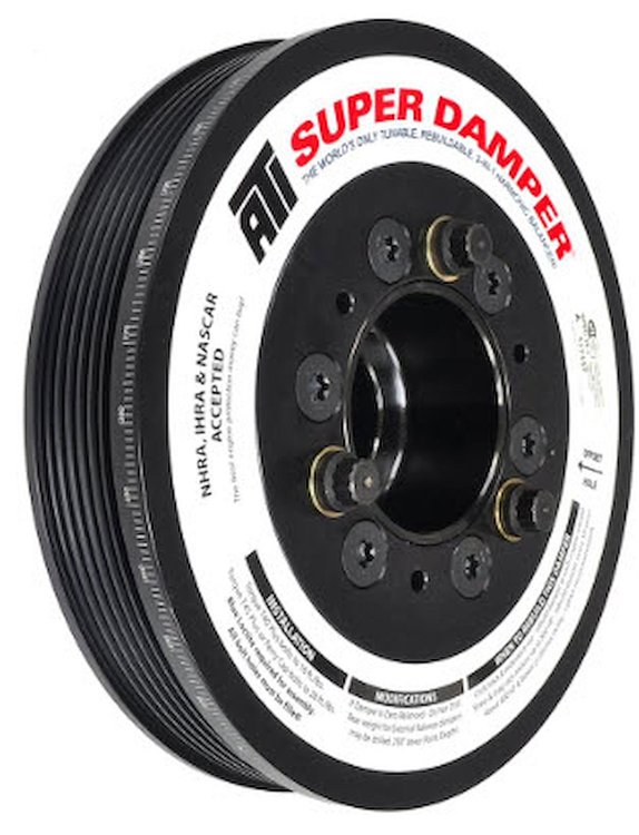 918852 Super Damper Serpentine Harmonic Balancer for 1998-2006 Chevy Camaro, Pontiac GTO w/GM LS1, LS2 Engine