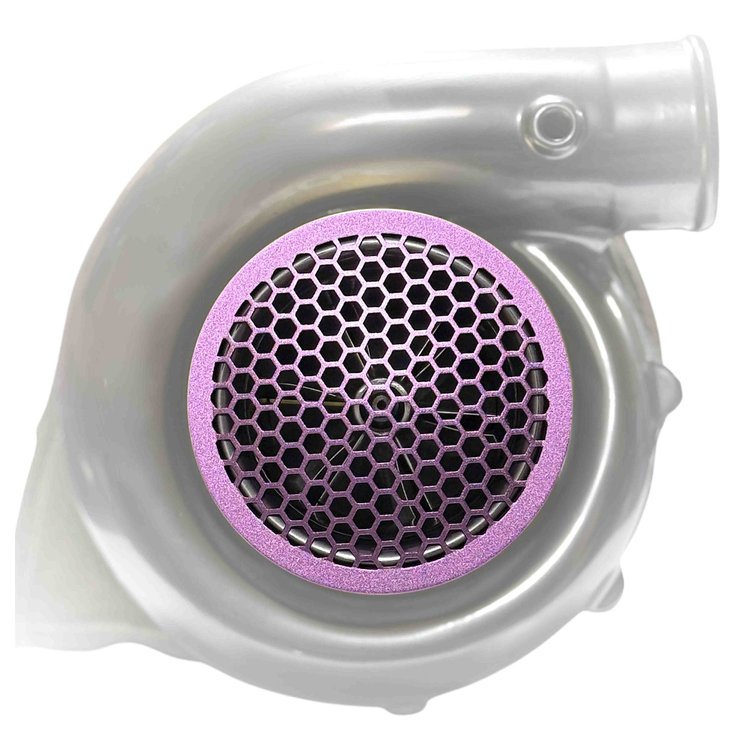 TBG-BIL-4.00-PURP Billet Turbocharger Inlet Screen, 4 in. Inlet Diameter [Purple]