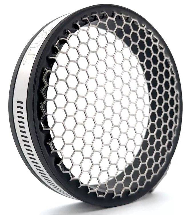 TBG-ULTRA-4.75-BLK Ultra Turbocharger Inlet Screen, 4.75 in. Inlet Diameter [Black Coupler w/Stainless Screen]