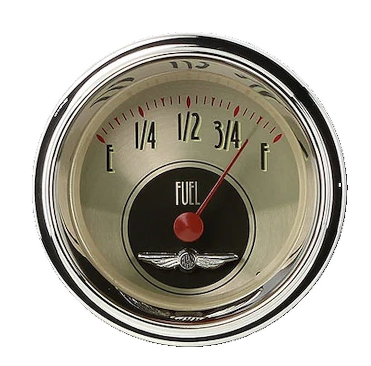 All American Nickel Fuel Gauge 2-1/8" Electrical