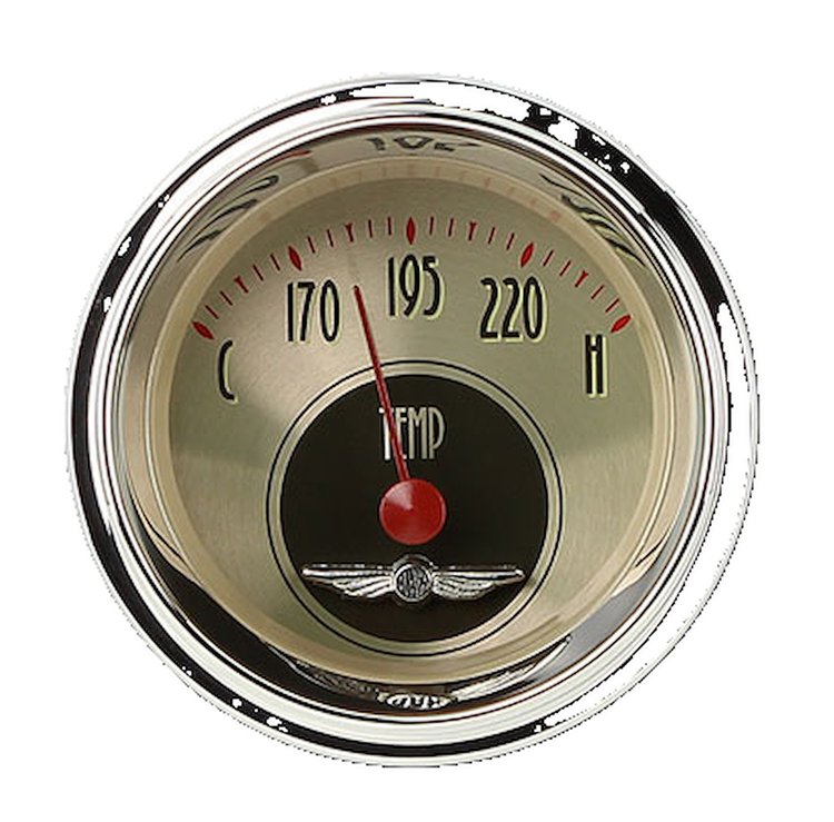 All American Nickel Water Temperature Gauge 2-1/8" Electrical