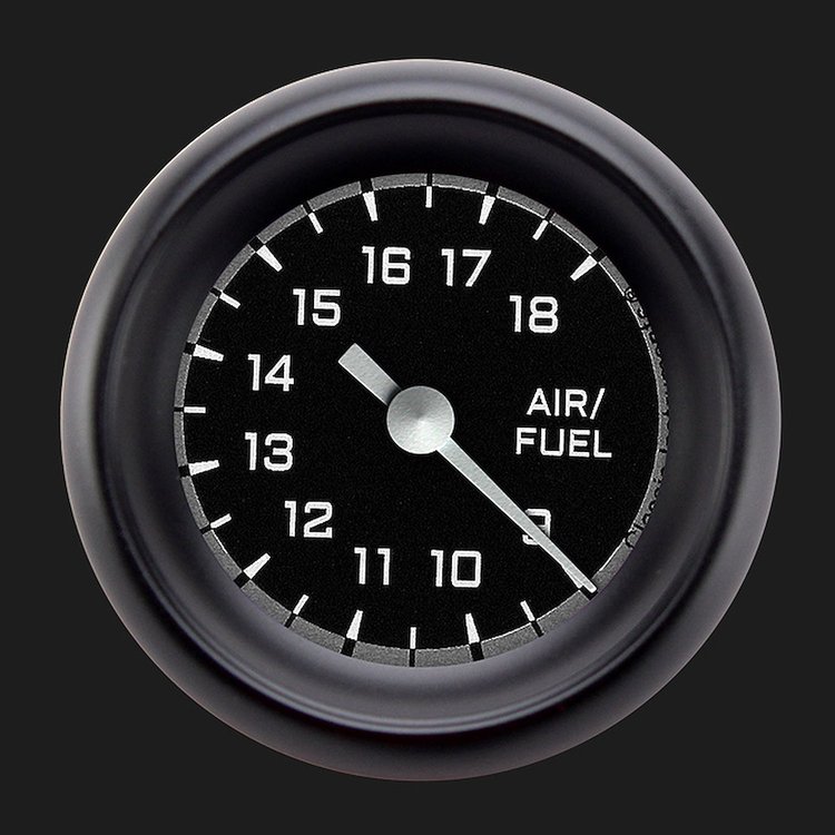 AX194GBPF Autocross Gray 2 1/8in. Air Fuel Ratio Gauge