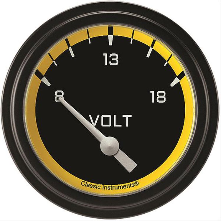 Autocross Yellow w/ Black Bezel 2 ? Volt Short Sweep