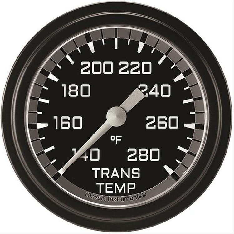 Autocross Grey w/ Black Bezel 2 ? Trans Temp. Full Sweep