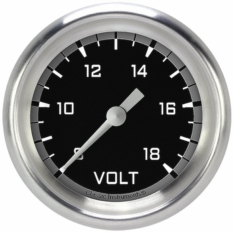 AX330GAPF Autocross Gray 2 5/8in. Voltage Gauge