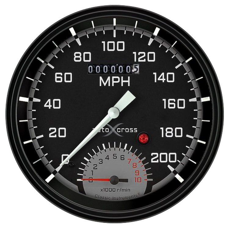 Gray AutoCross Series Speedtachular 4-5/8" Electrical