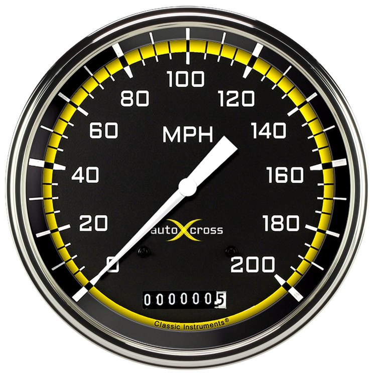 AUTO CROSS YLW 5 SPEEDO 2