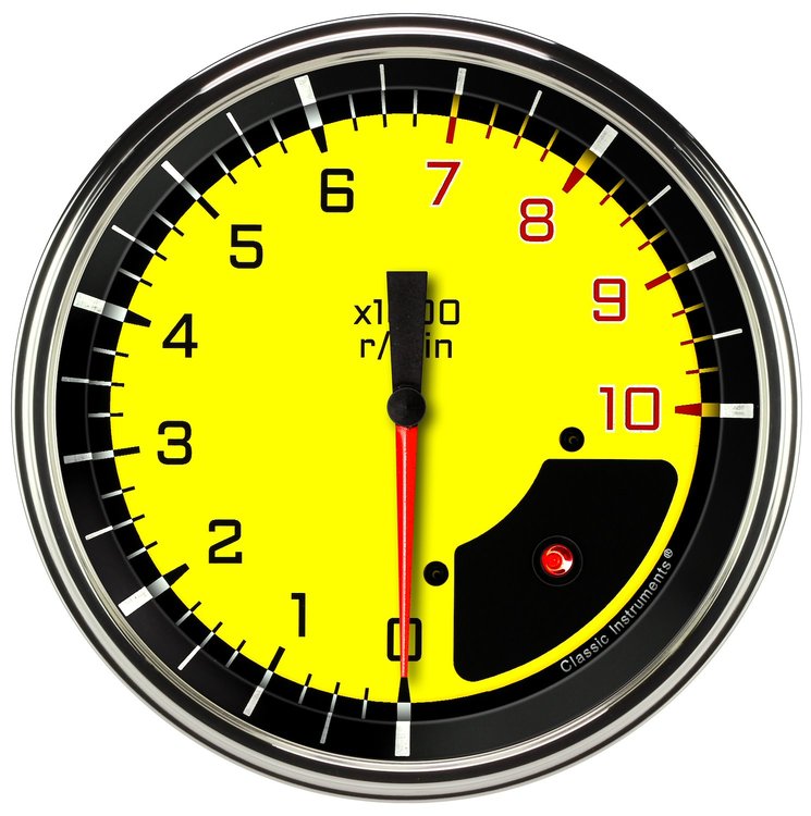 AUTO CROSS YLW 5 TACH 10K