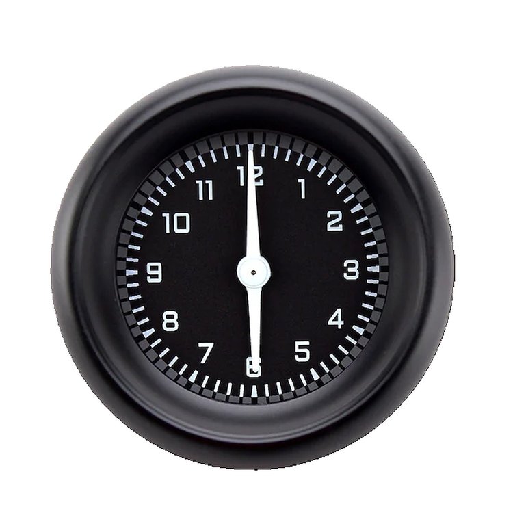 AUTO CROSS GRAY 2IN CLOCK