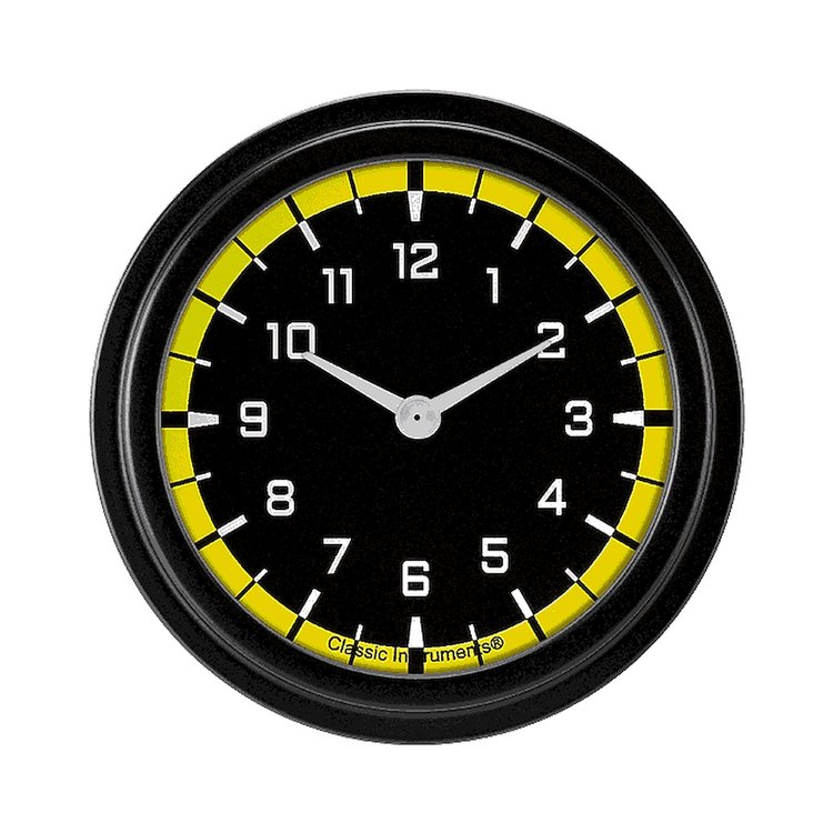 AX92YBLF Autocross Yellow 2 5/8in. Clock