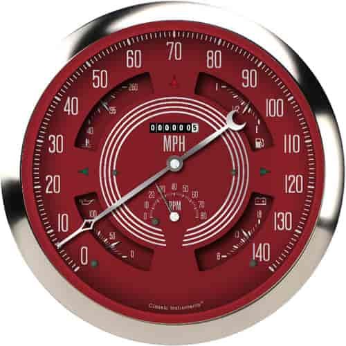 BIG OLD GAUGE V8 RED STEE